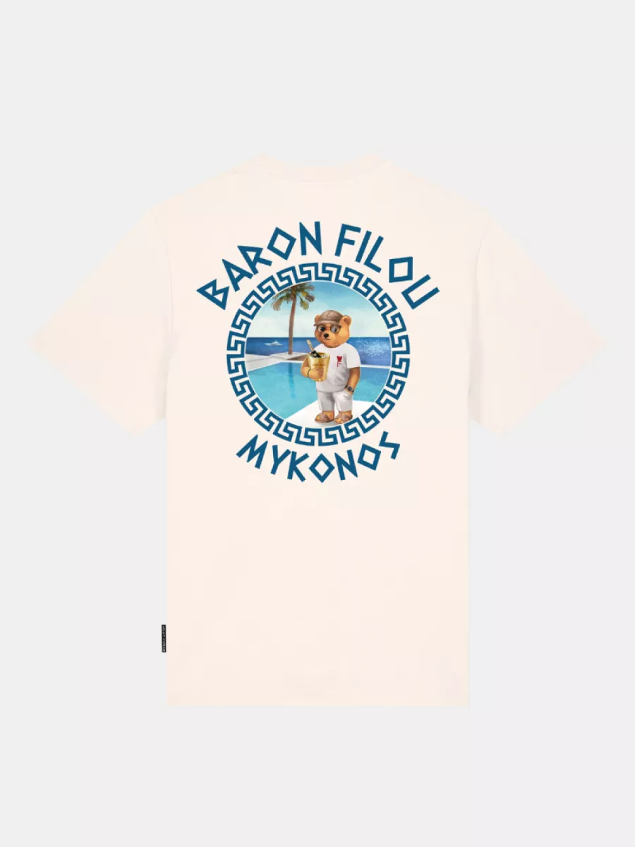Baron Filou cxxiii oversized backprint pearl white