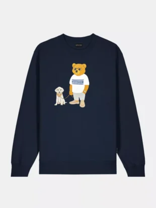 Baron Filou cxxiv embroidered pullover navy blue