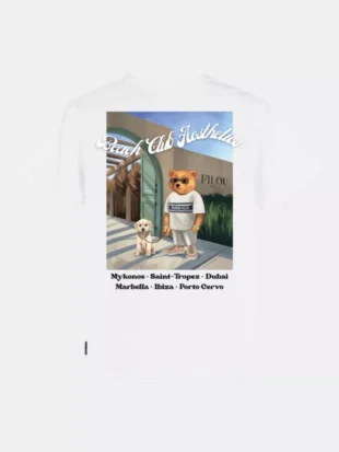 Baron Filou cxxiv poster backprint t-shirt white