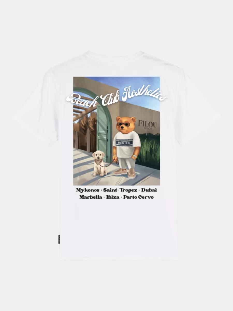 Baron Filou cxxiv poster backprint t-shirt white