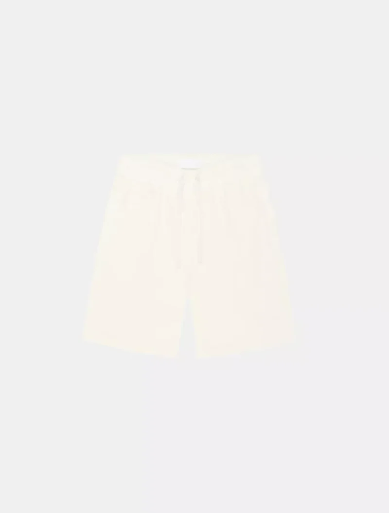Croyez fraternite towelling shorts off-white