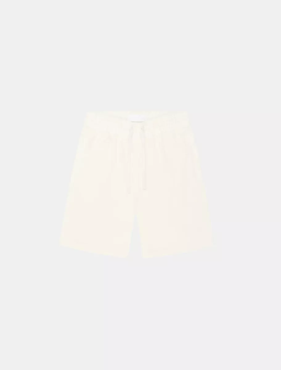 Croyez fraternite towelling shorts off-white