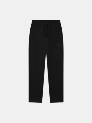 Malelions straight seersucker pants black