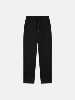 Malelions straight seersucker pants black