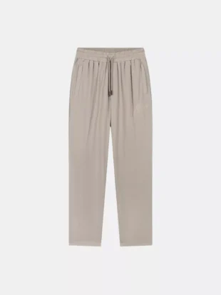 Malelions straight seersucker pants taupe