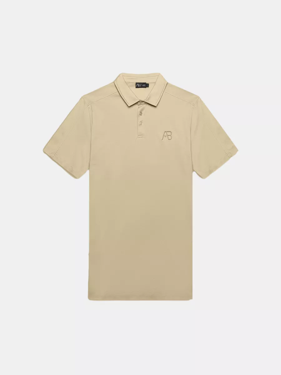 AB Lifestyle premium interlock polo white swan
