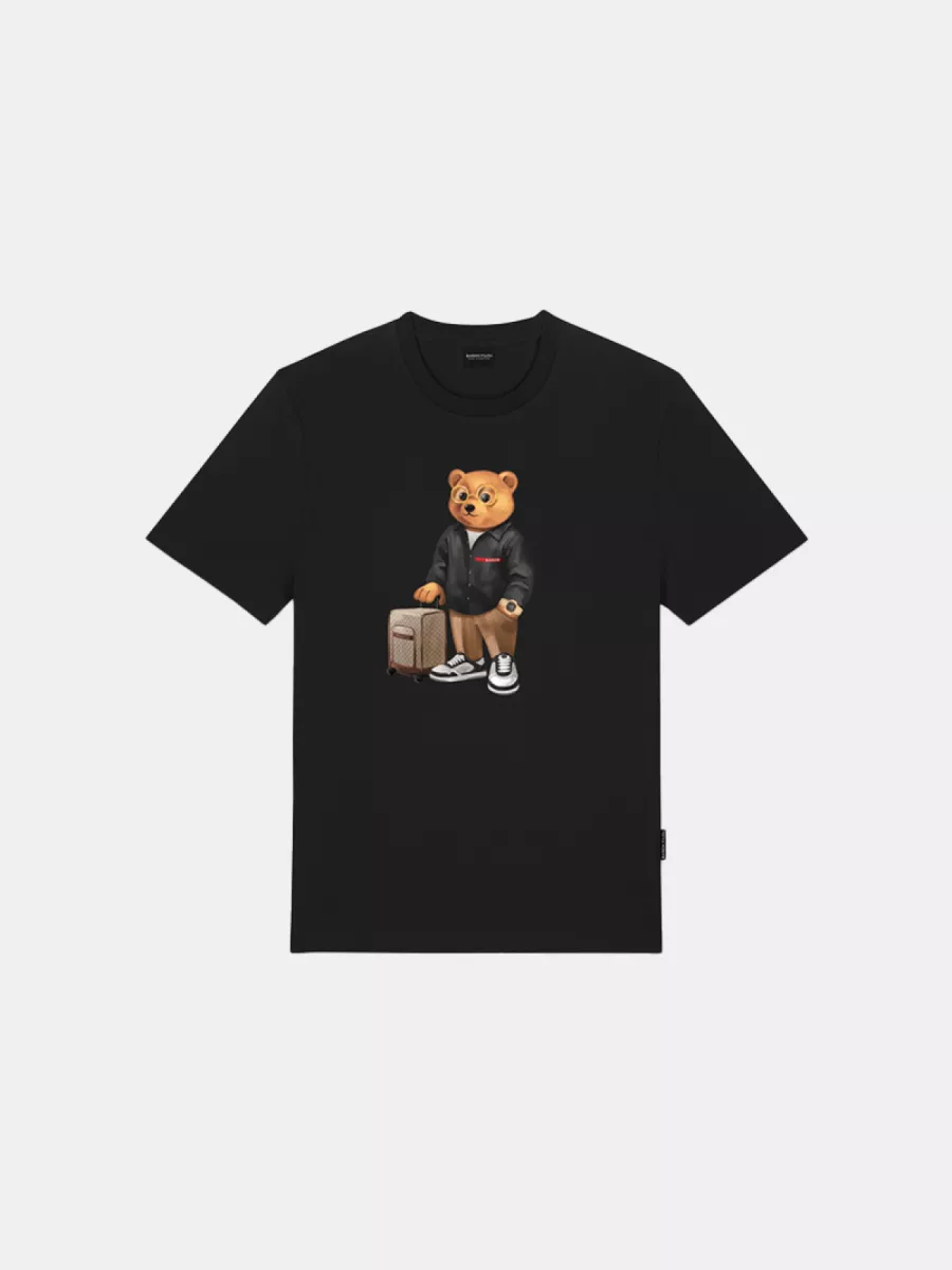 Baron Filou cli oval backprint t-shirt black