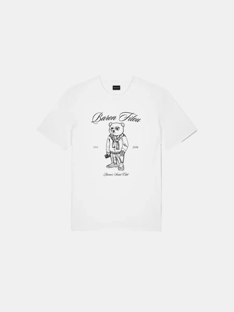 Baron Filou clii backprint sketch white