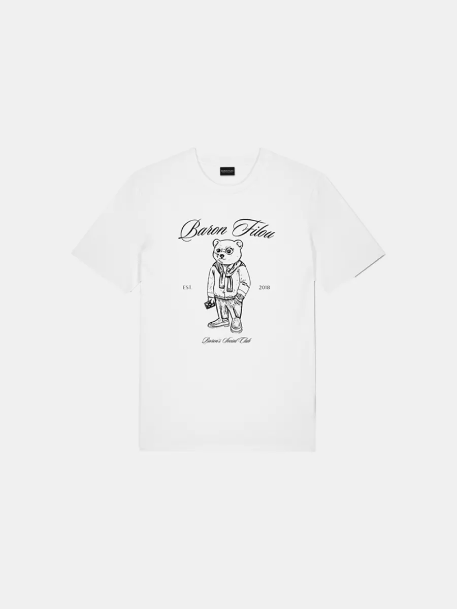 Baron Filou clii backprint sketch white