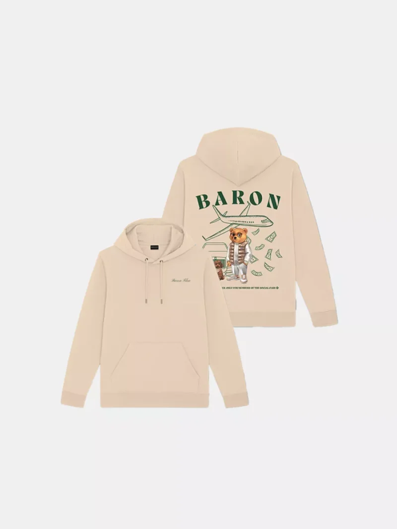 Baron Filou cxlvi backprint hoodie sand brown