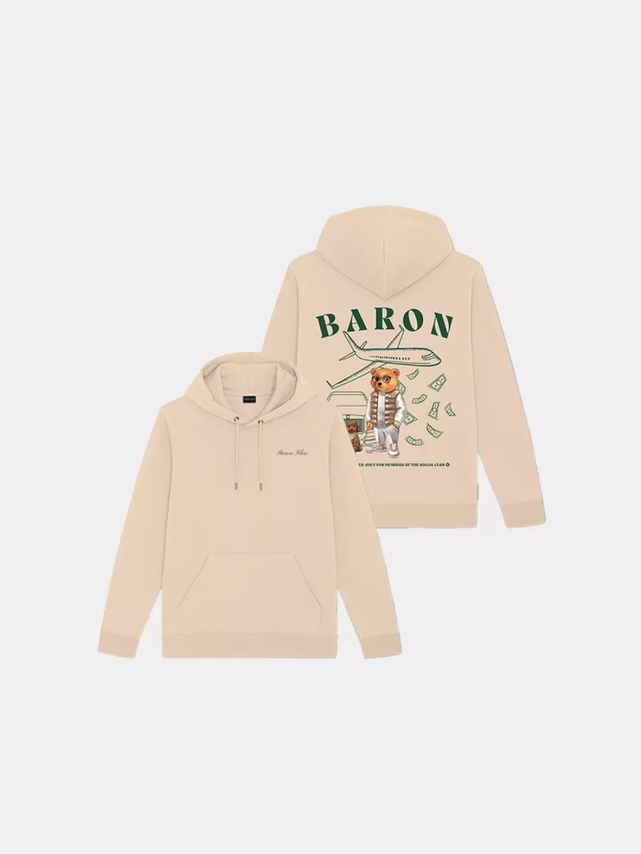 Baron Filou cxlvi backprint hoodie sand brown