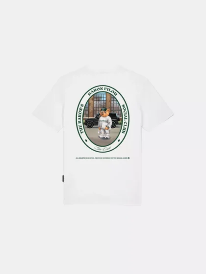 Baron Filou cxlvii oval backprint white