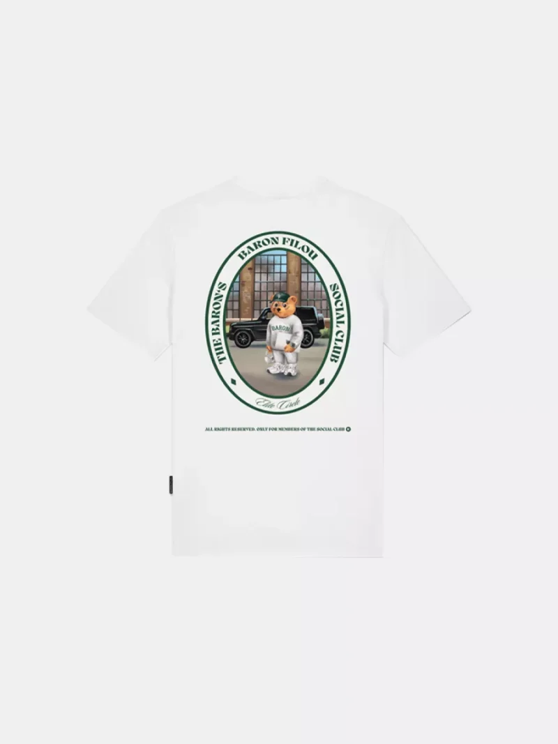 Baron Filou cxlvii oval backprint white