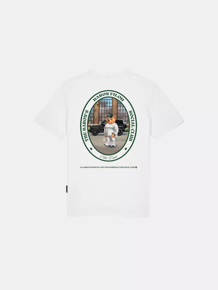 Baron Filou cxlvii oval backprint white