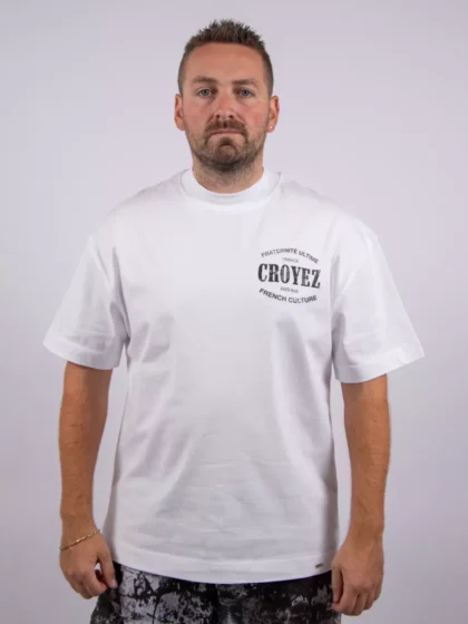 Croyez oversized stamp t-shirt 2100 white