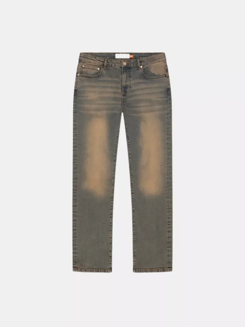 Croyez sand washed straight leg denim 2301 light blue