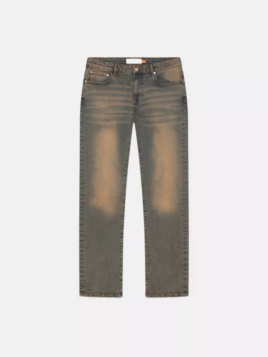 Croyez sand washed straight leg denim 2301 light blue