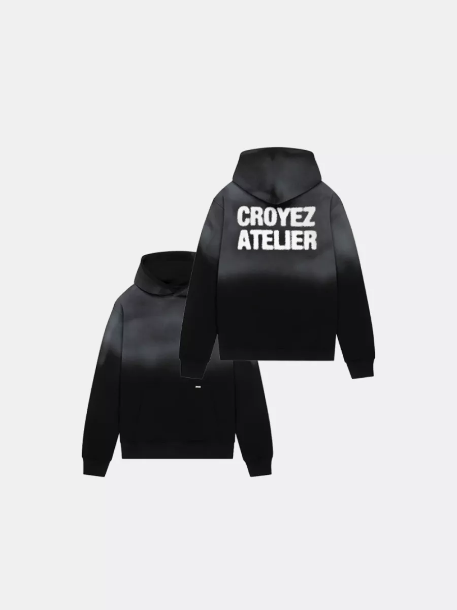 Croyez sprayed atelier hoodie 2900 black