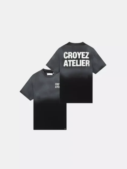 Croyez sprayed atelier t-shirt 2900 black
