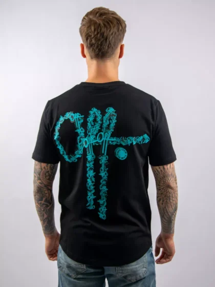 OFF THE PITCH 3d off slim fit tee 998 black