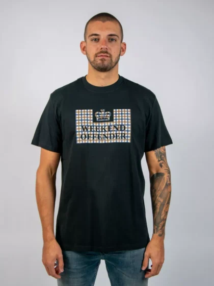 Weekend Offender ts1a27 black/mid house check