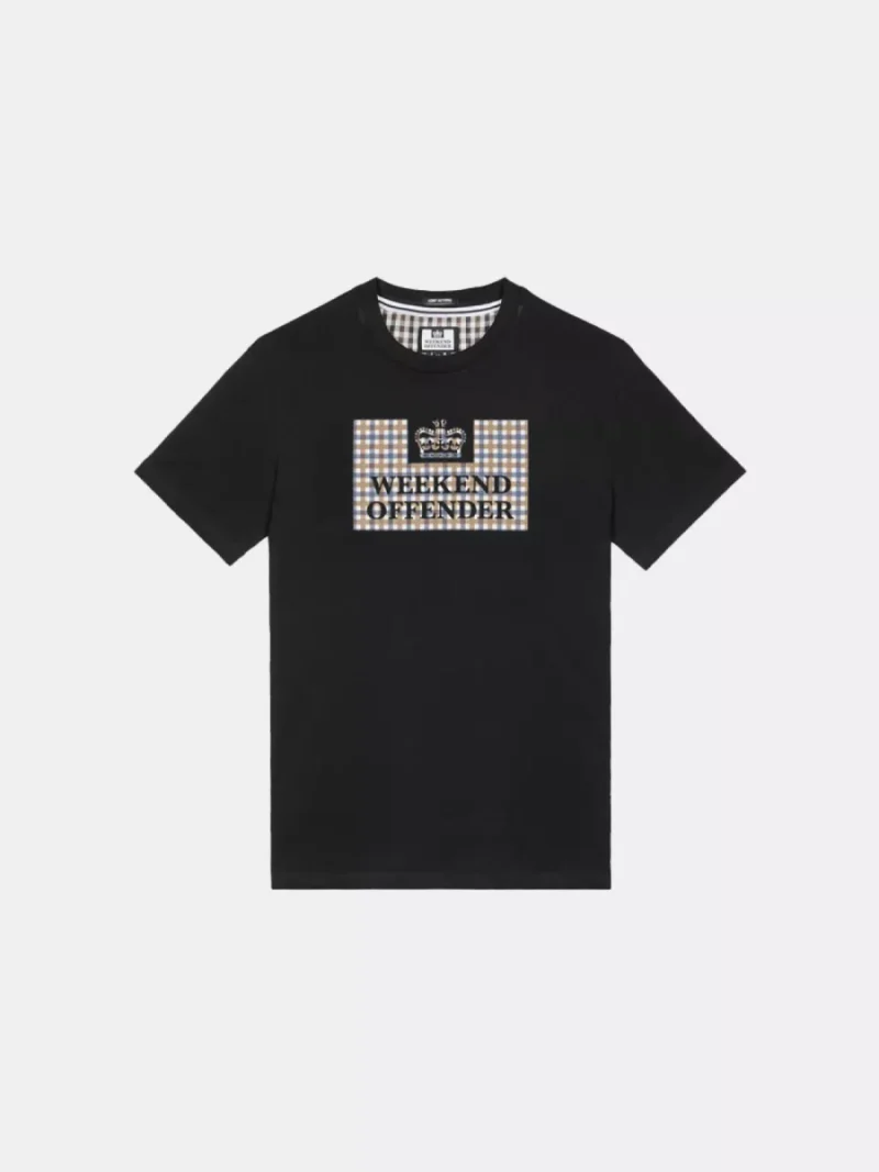 Weekend Offender ts1a27 black/mid house check