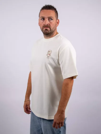 Wrong Friends brooks t-shirt beige