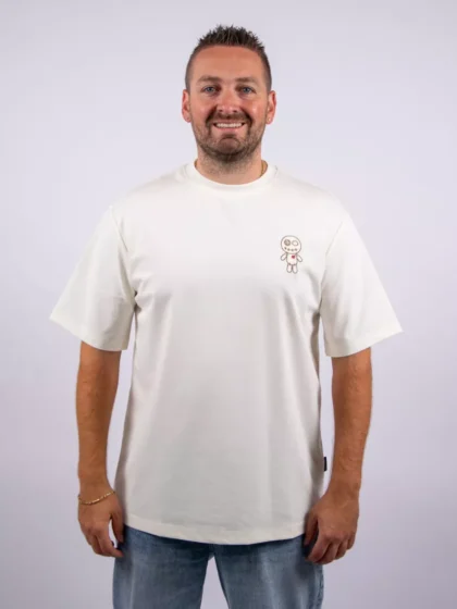 Wrong Friends brooks t-shirt beige