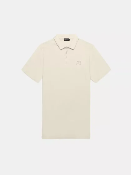 AB Lifestyle premium interlock polo white swan