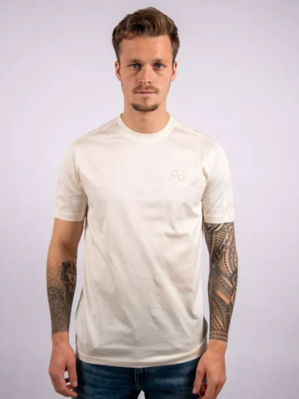 AB Lifestyle premium interlock tee white swan