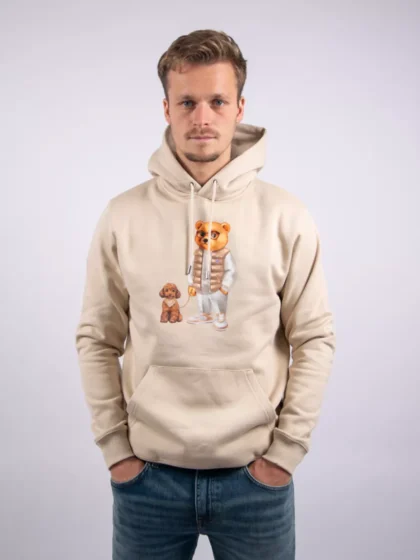 Baron Filou cl hoodie sand brown