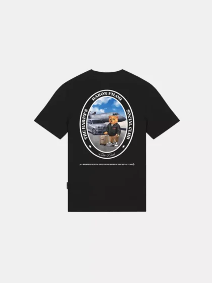 Baron Filou cli oval backprint t-shirt black