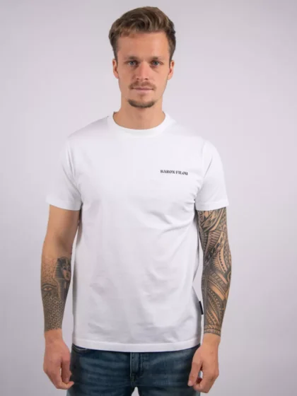 Baron Filou cxlvii oval backprint white