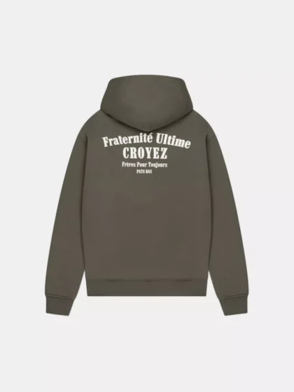 Croyez fraternite hoodie 2401 dusty olive