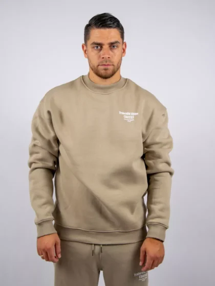 Croyez fraternite sweater 2103 sand