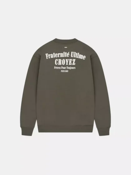 Croyez fraternite sweater 2401 dusty olive