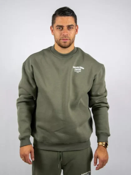 Croyez fraternite sweater 2401 dusty olive