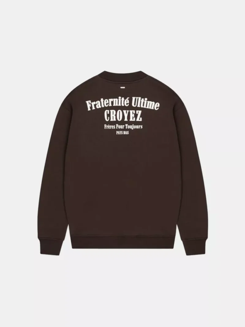 Croyez fraternite sweater 2903 brown