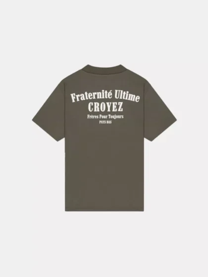 Croyez fraternite t-shirt 2401 dusty olive