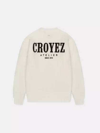 Croyez gallery knit sweater off-white