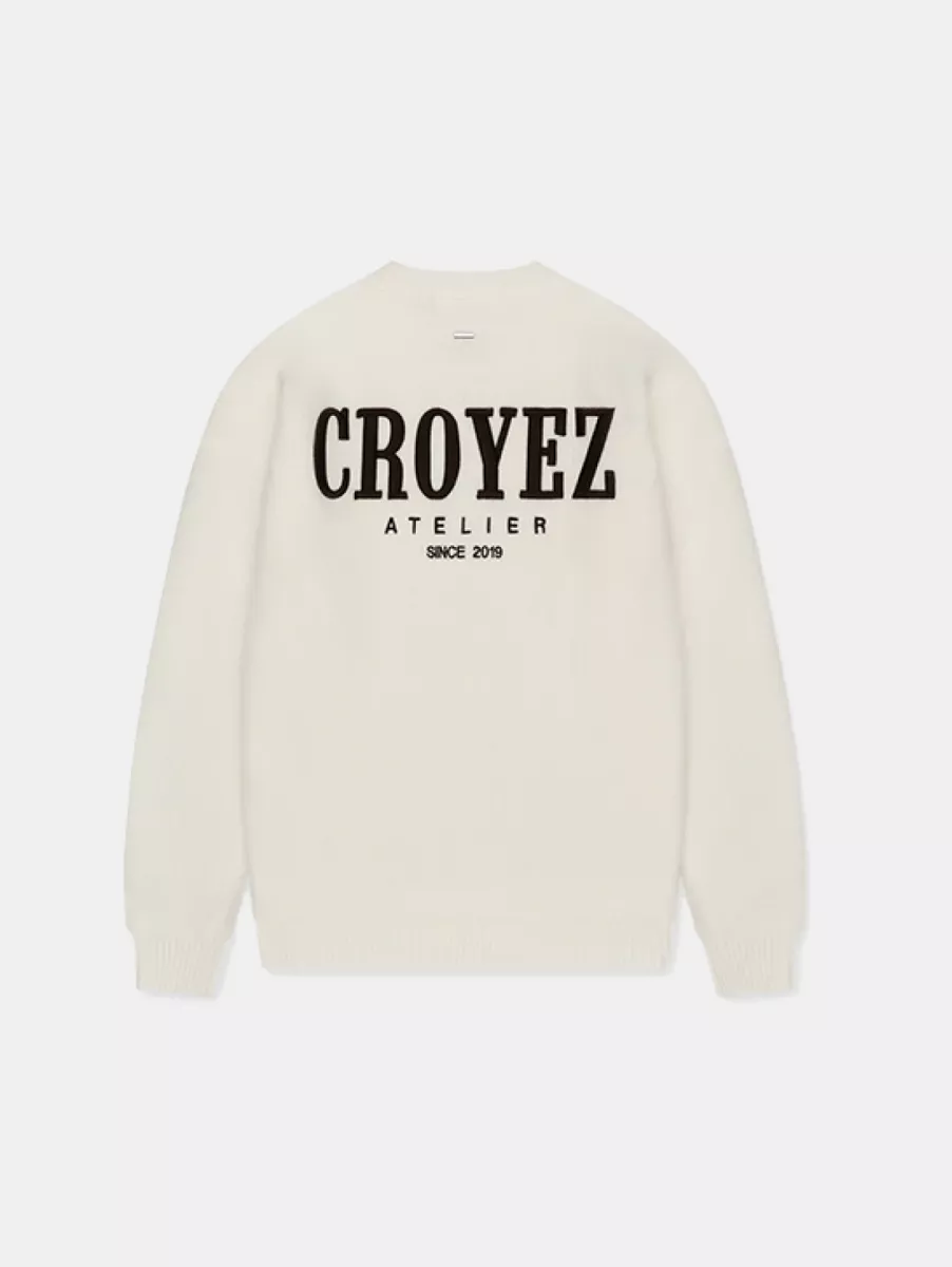 Croyez gallery knit sweater off-white