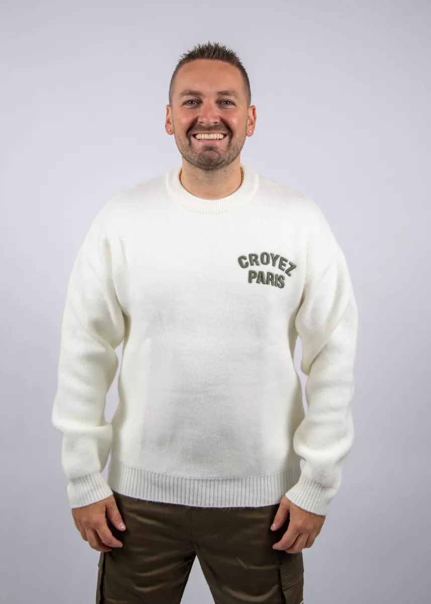 Croyez paris knit sweater 2101 off-white