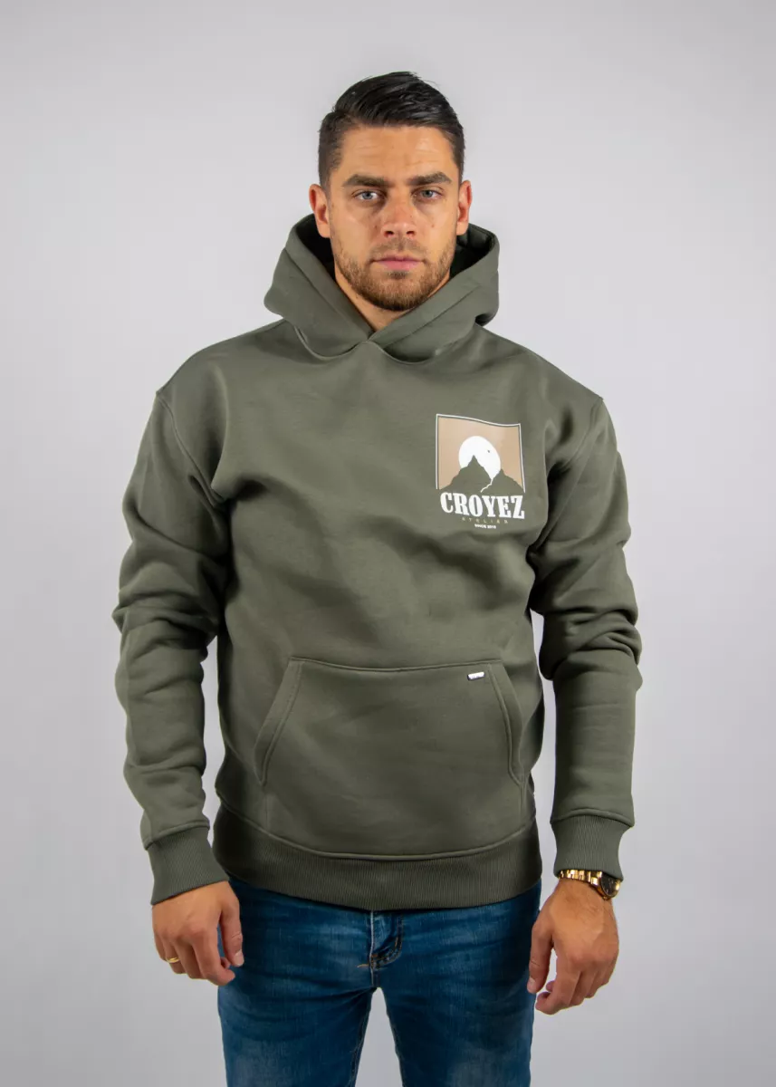 Croyez slopes hoodie 2401 dusty olive