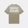Croyez sprayed atelier t-shirt 2401 dusty olive