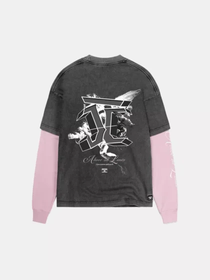 Jorcustom abovealllimits longsleeve t-s acid-pink
