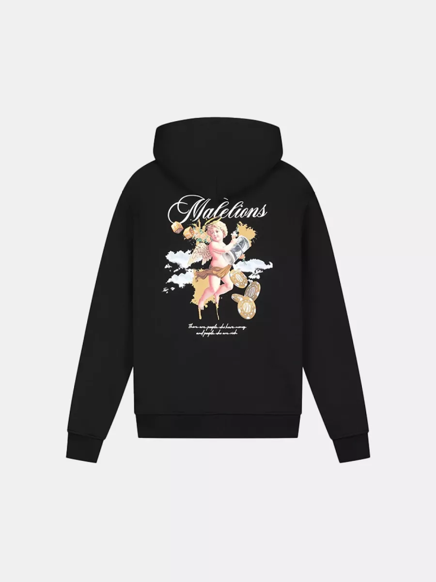 Malelions angel hoodie 900 black