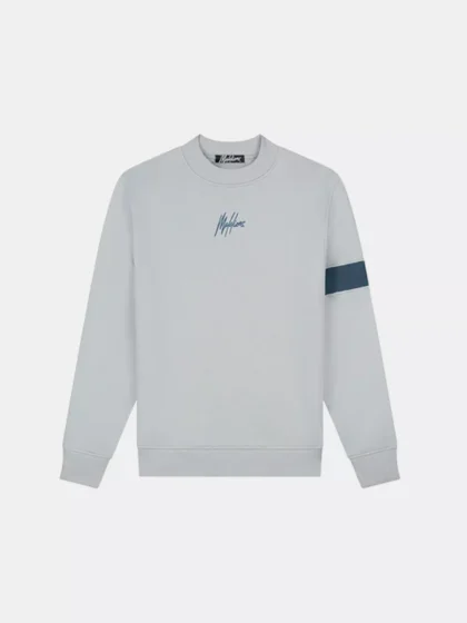 Malelions captain sweater 691 ocean grey