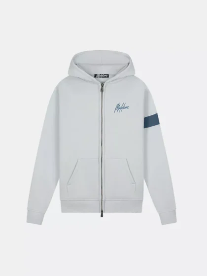 Malelions captain zip hoodie 691 ocean grey