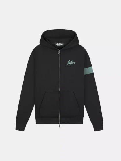 Malelions captain zip hoodie 900 black