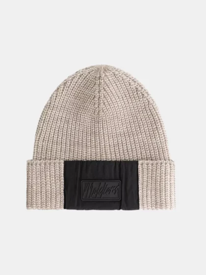 Malelions nylon beanie 336 taupe